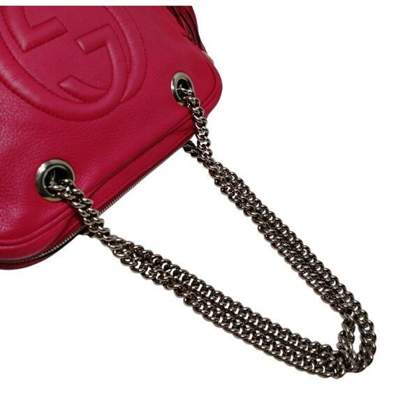 Gucci Pink Leather SoHo EUC - Picture 4 of 9